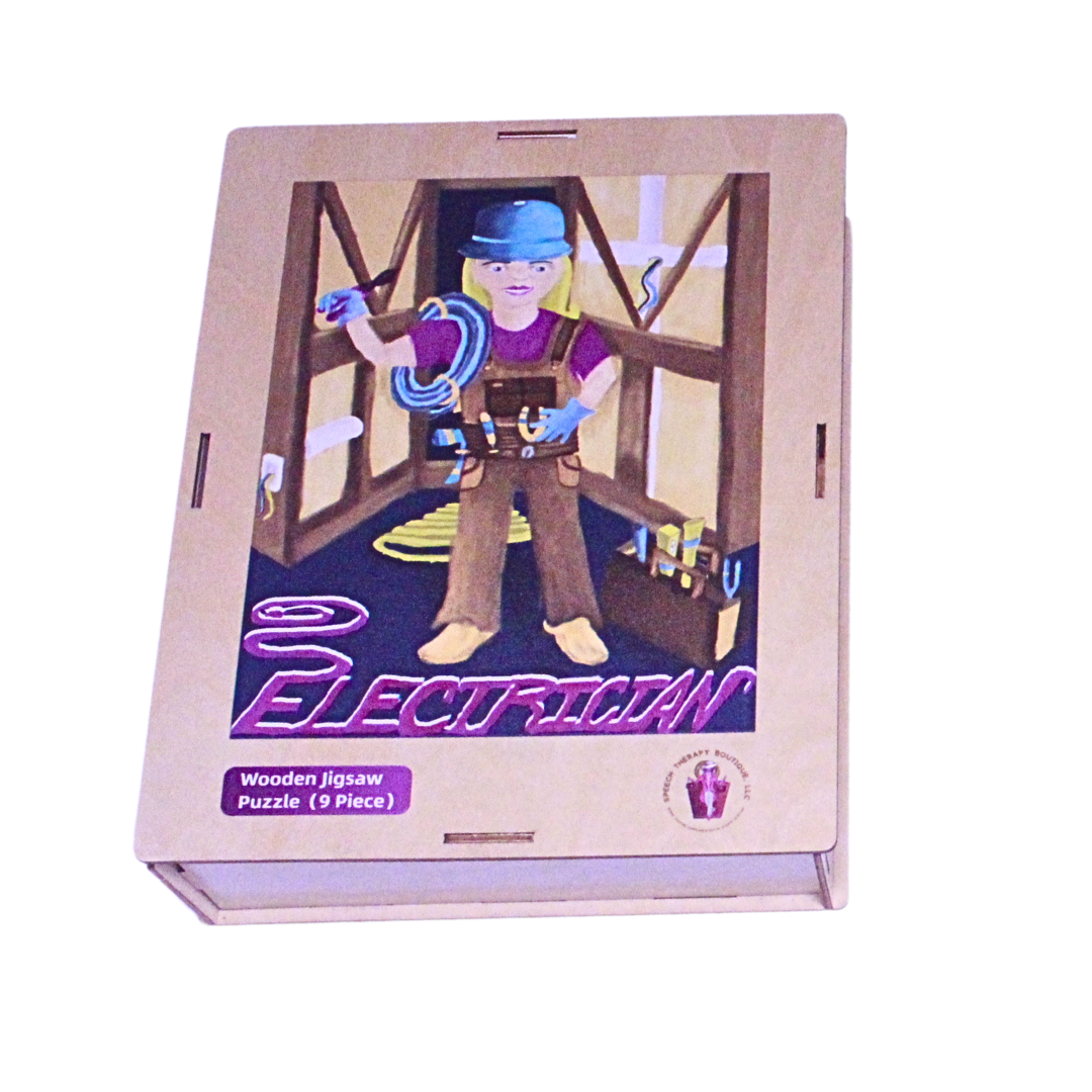Community Helper: Elena the Electrician (Wooden Puzzles)