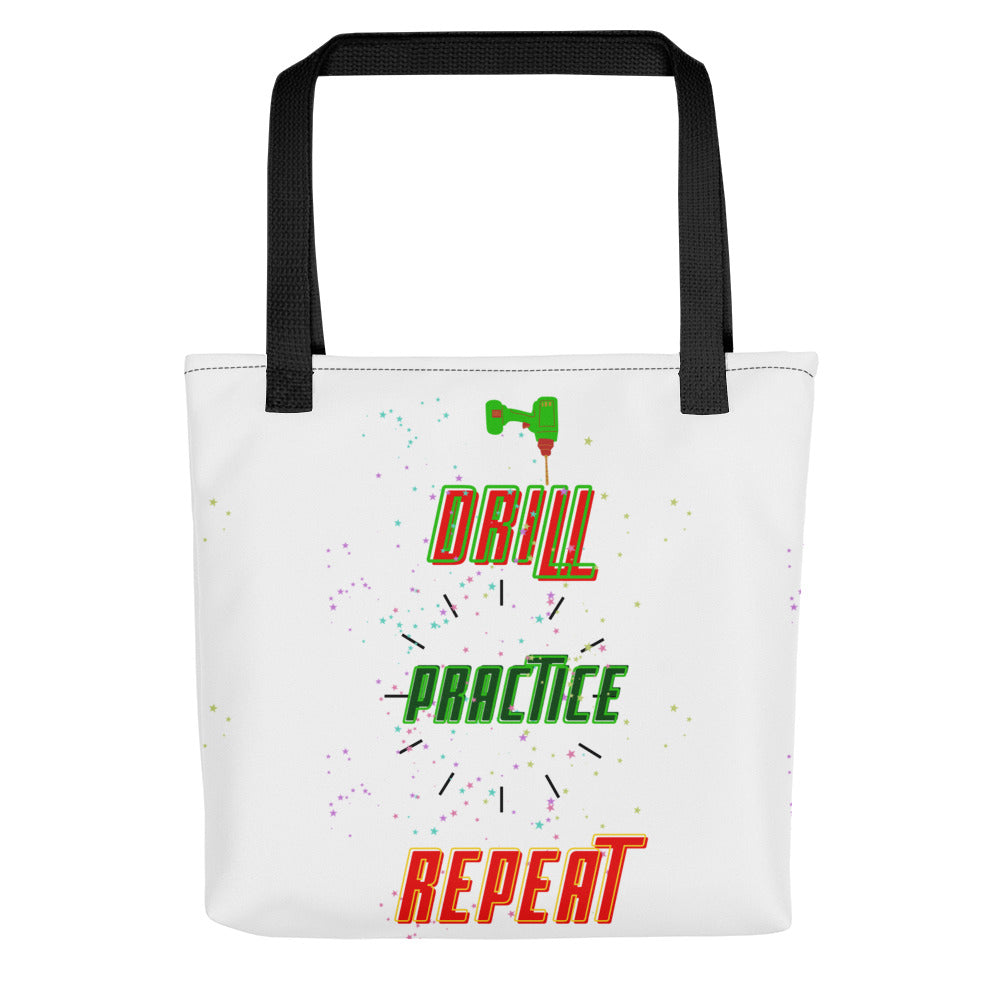 Drill Practice Repeat! Tote Bag