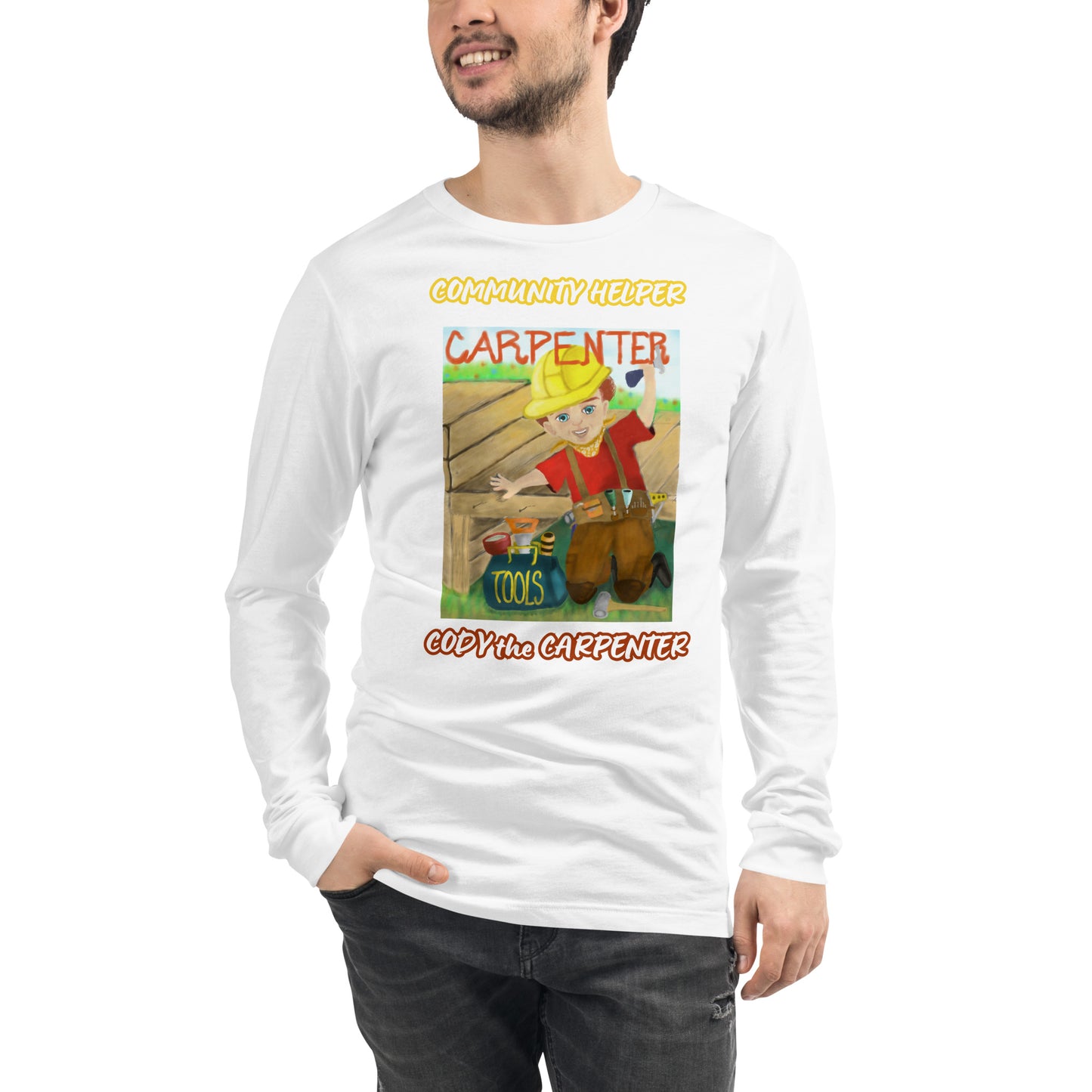 Cody the Carpenter (Community Helper) Unisex Long Sleeve Tee