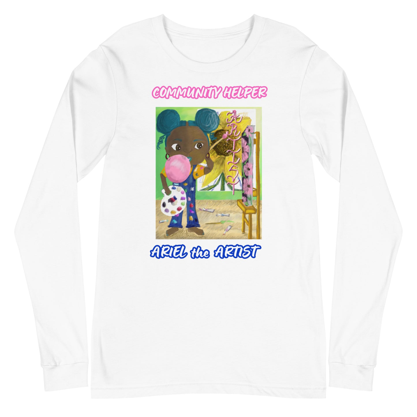 Ariel the Artist (Community Helper) Unisex Long Sleeve Tee