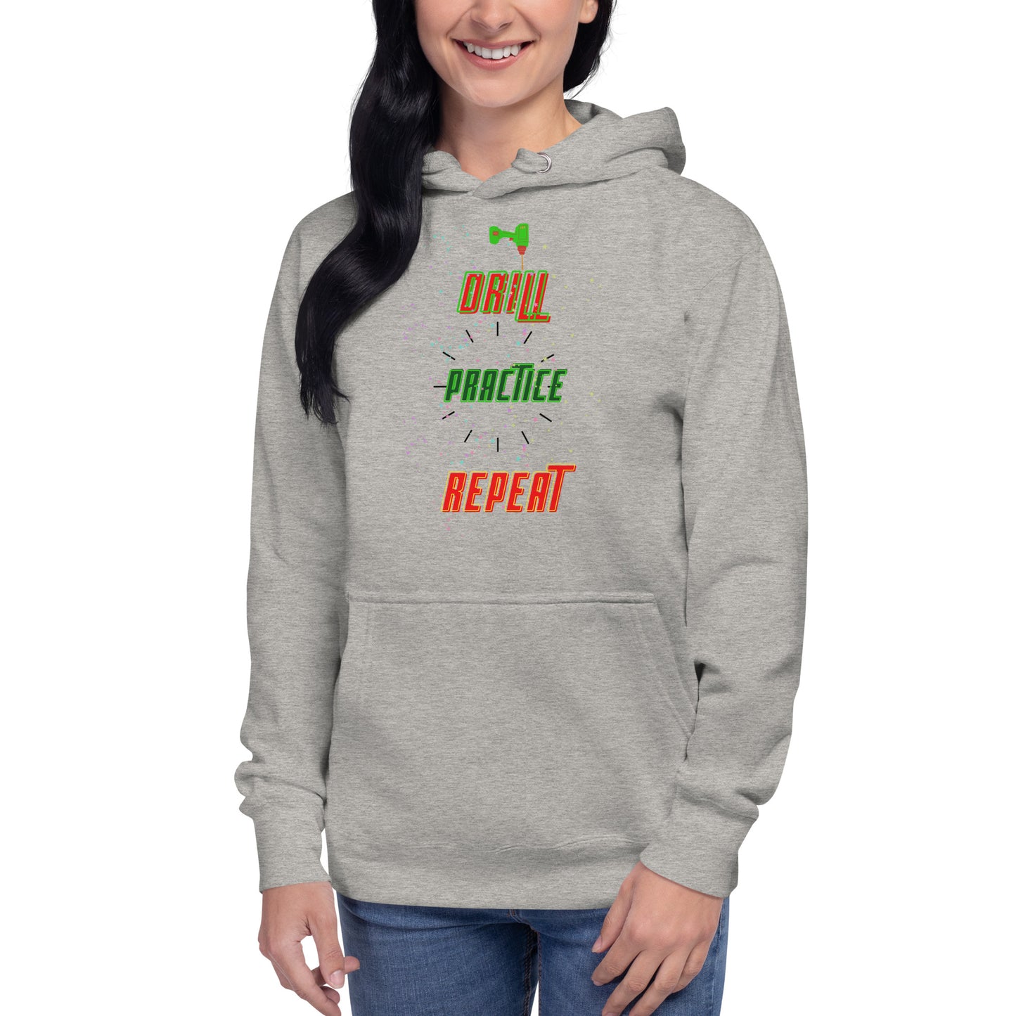 Drill Practice Repeat! (Unisex Hoodie)