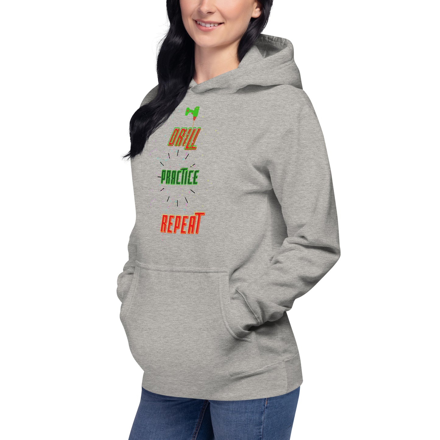 Drill Practice Repeat! (Unisex Hoodie)