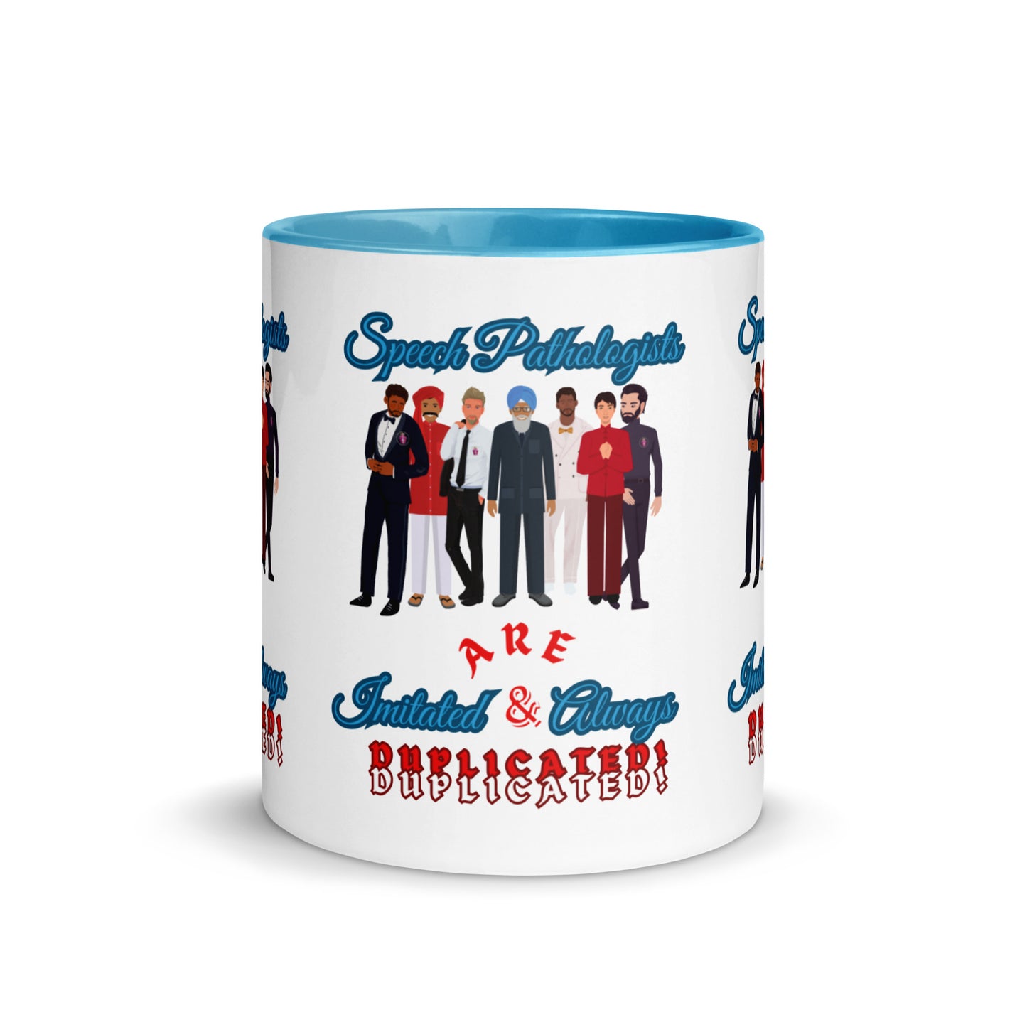 (Multicultural Men) Imitated and Always Duplicated! Mug with Color Inside