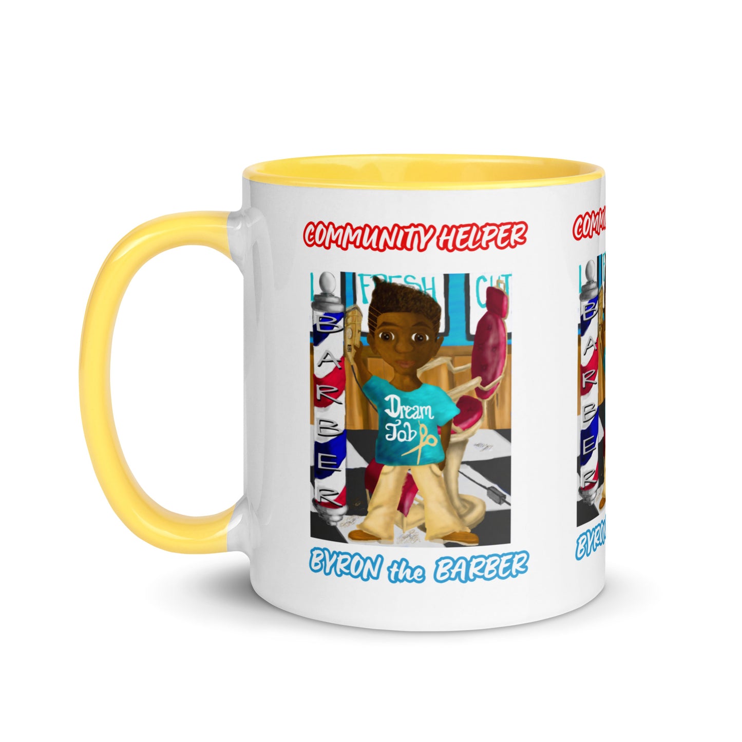 Byron the Barber (Community Helper) 11oz. Mug with Color Inside
