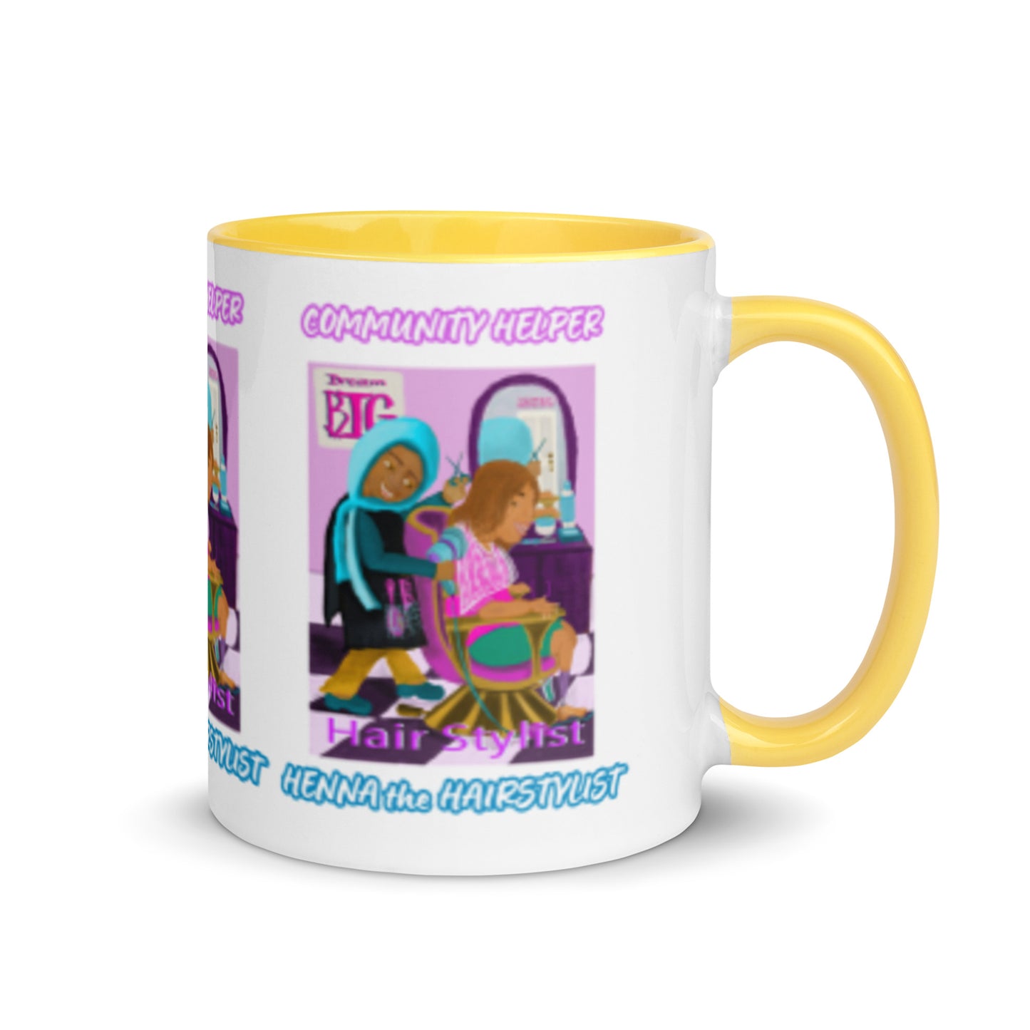 Henna the Hairstylist (Community Helper) 11oz. Mug with Color Inside