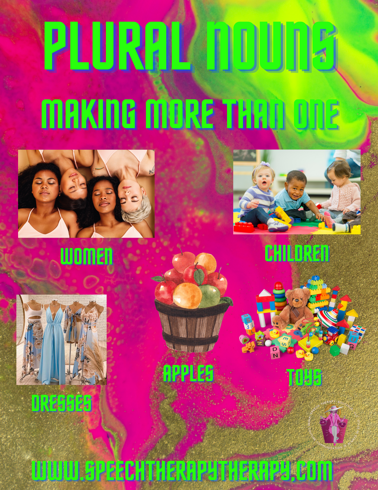 Plural Nouns: Making More Than One! (Digital Worksheets)