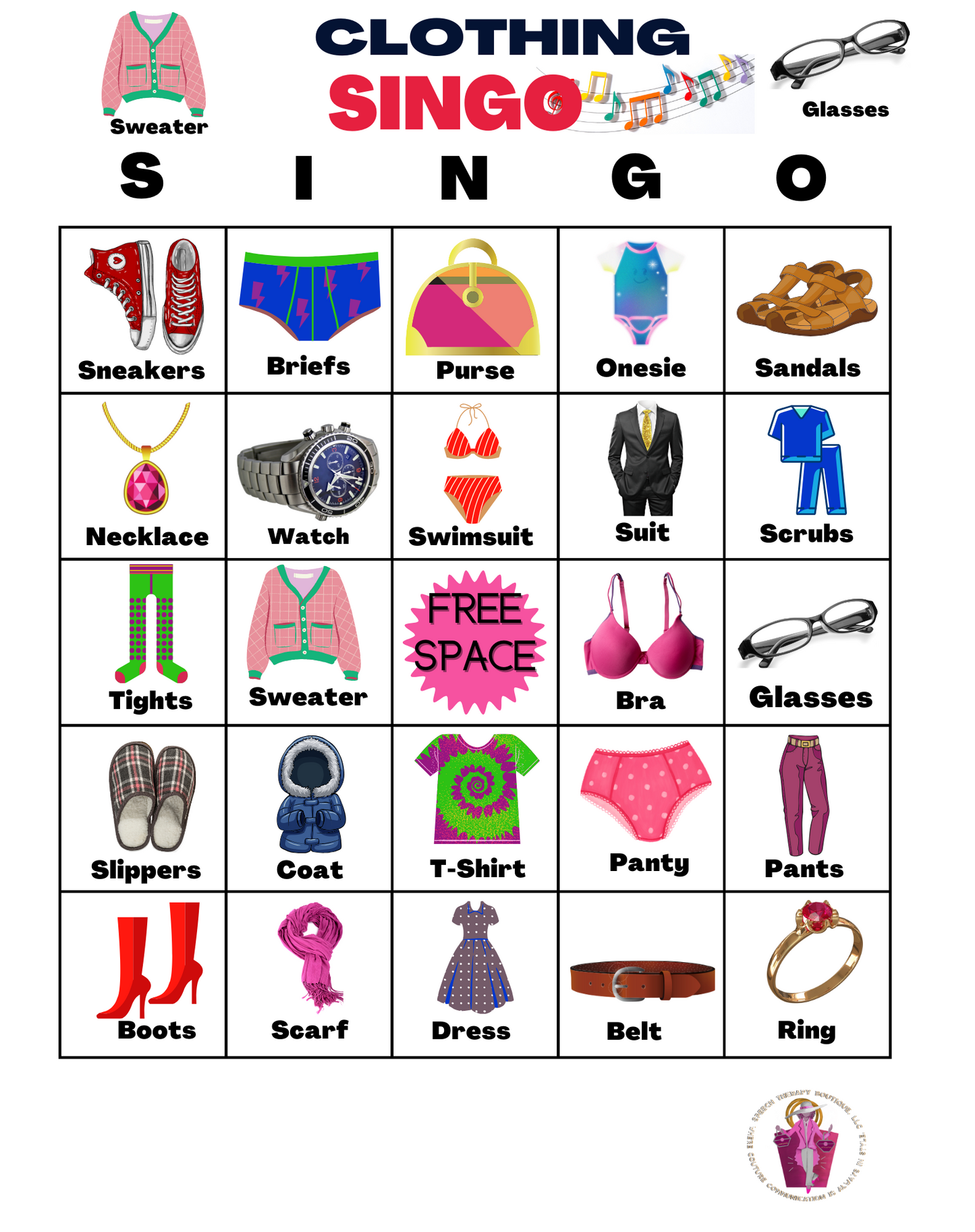 Clothing SingO Digital Board Game