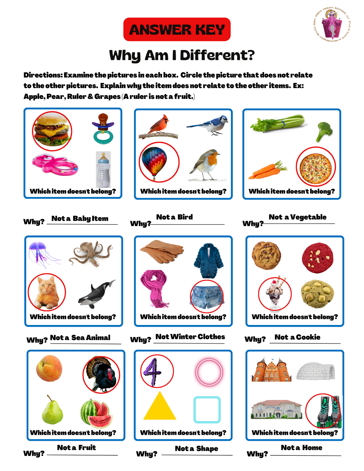 Why Am I Different? (Digital Worksheets)