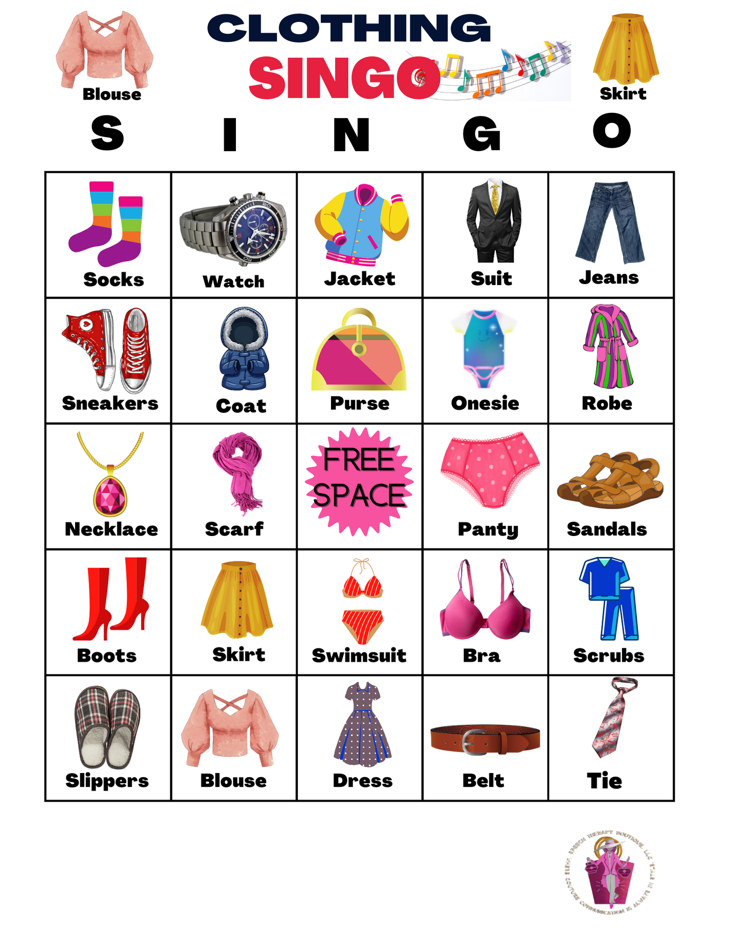 Clothing SingO Digital Board Game