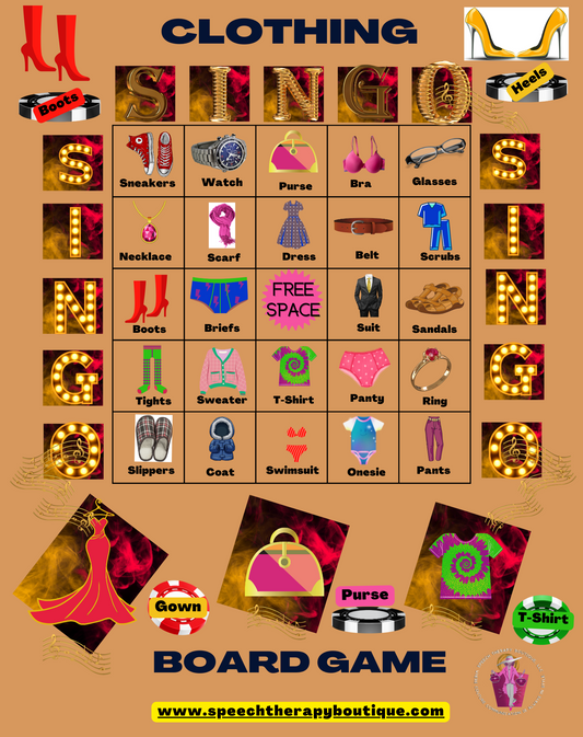 Clothing SingO Digital Board Game