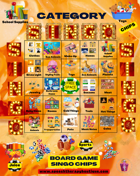 Game Chips for Category SingO (Digital Board Game)