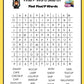 Articulation Word Search  For: P, R, R-Blends, S, S-Blends, T, V & Z Sounds