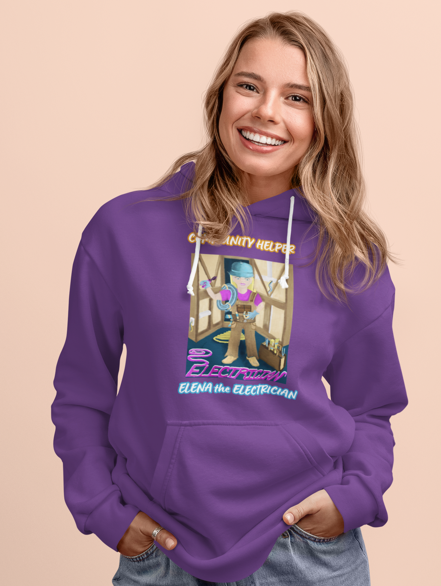 Elena the Electrician! (Community Helper) Unisex Hoodie