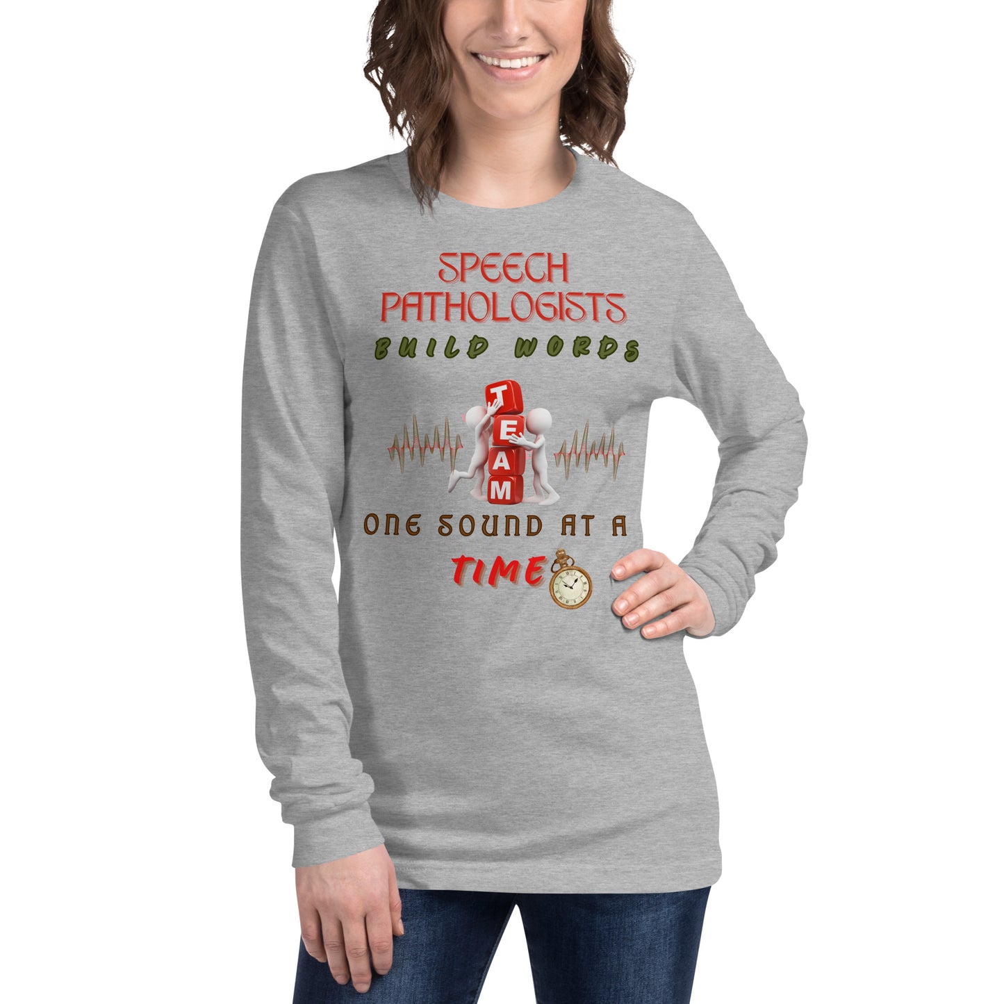 Building Words! Unisex Long Sleeve Tee