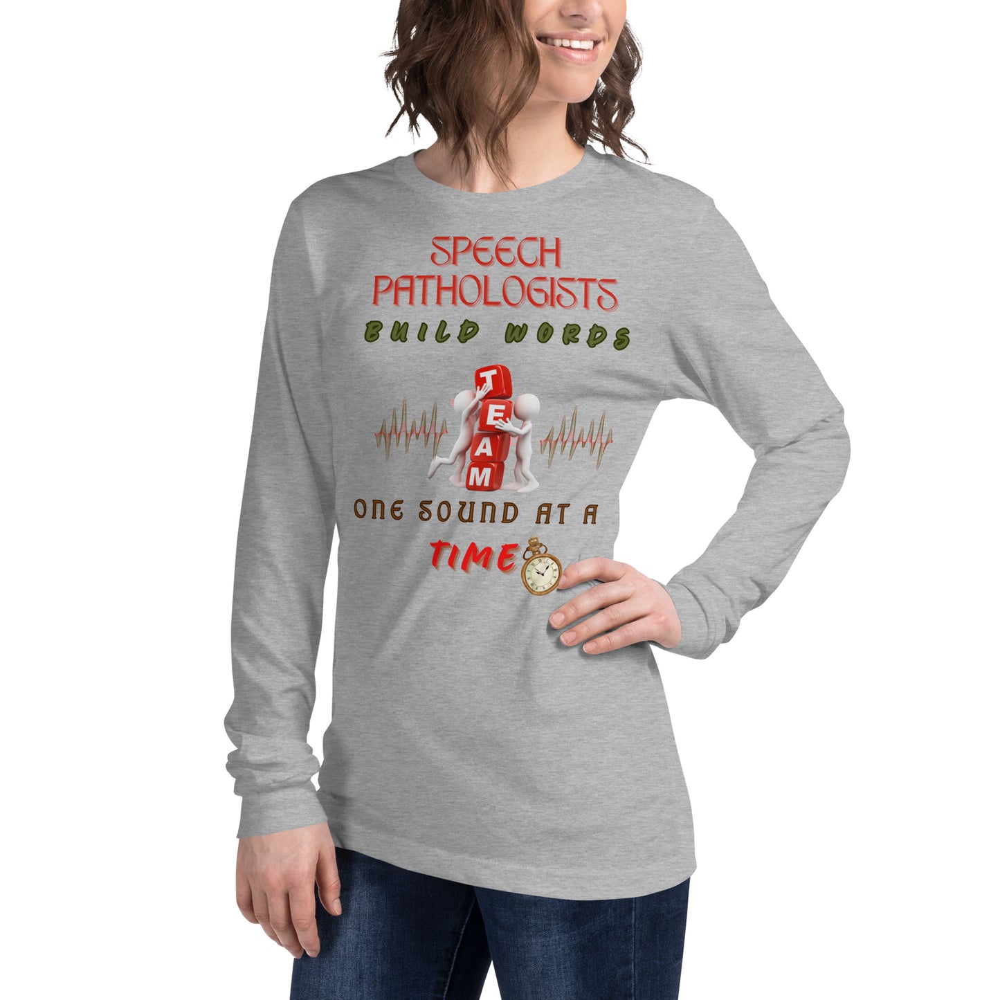 Building Words! Unisex Long Sleeve Tee