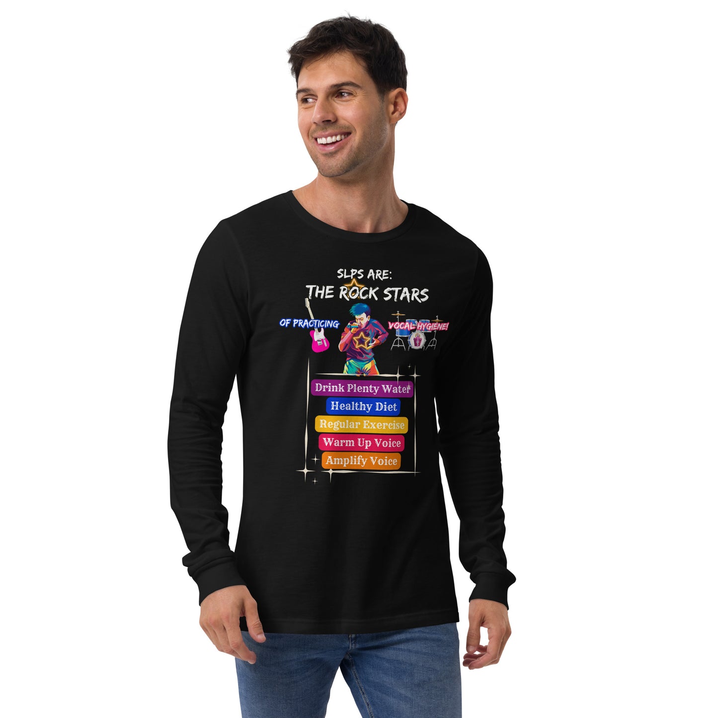 Rock Stars of Vocal Hygiene! Unisex Long Sleeve Tee