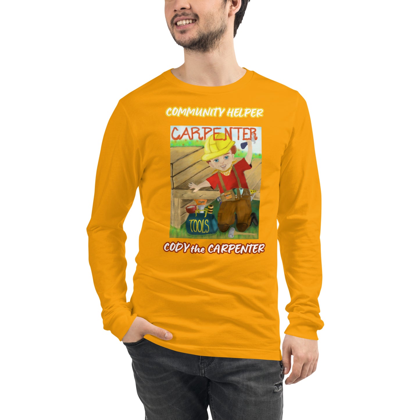 Cody the Carpenter (Community Helper) Unisex Long Sleeve Tee