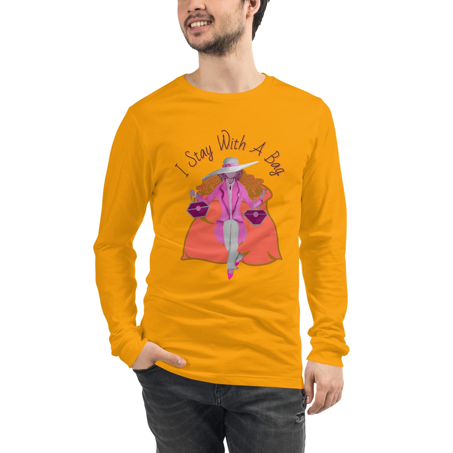 I Stay With A Bag! Unisex Long Sleeve Tee