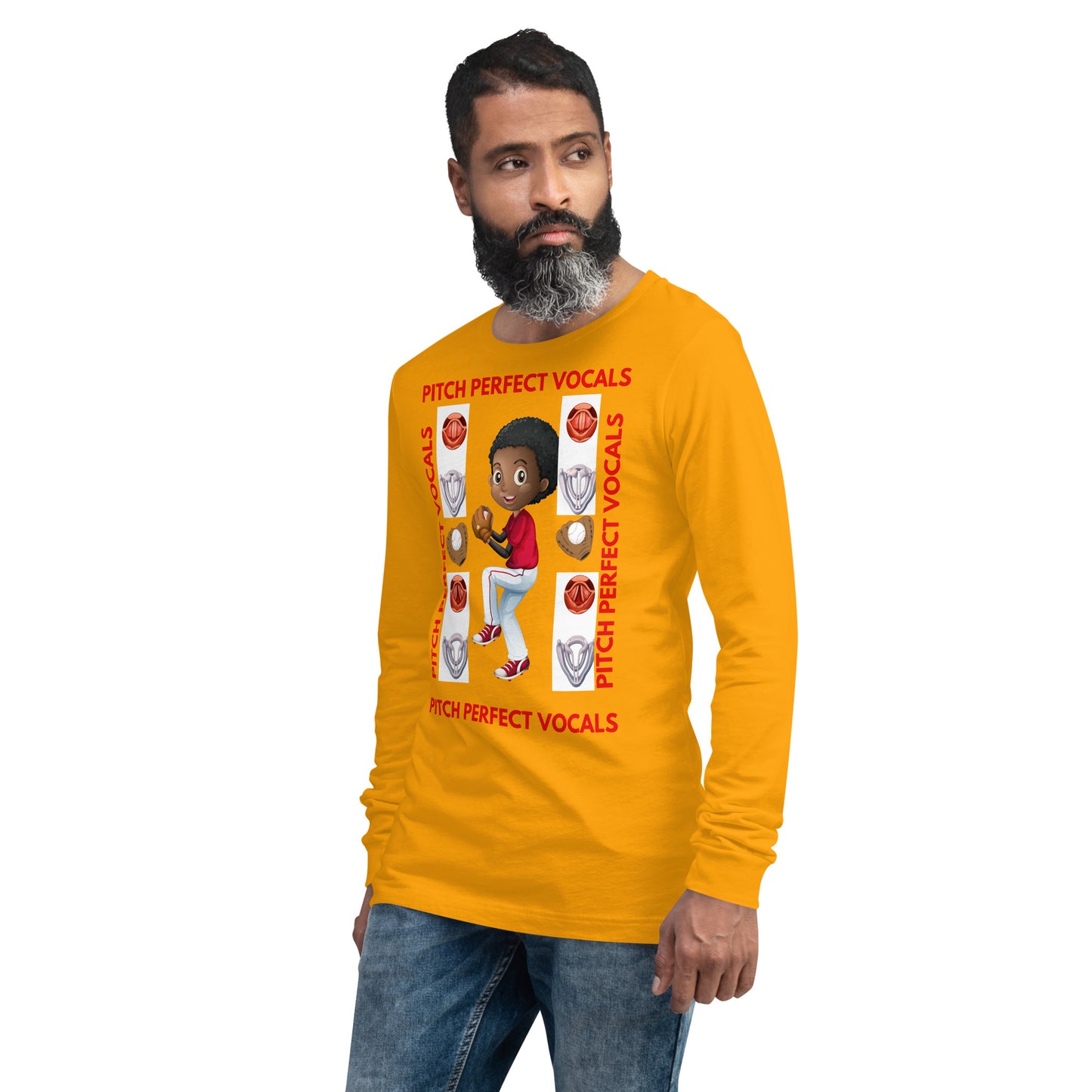 (Ebony) Pitch Perfect Vocals! Unisex Long Sleeve Tee