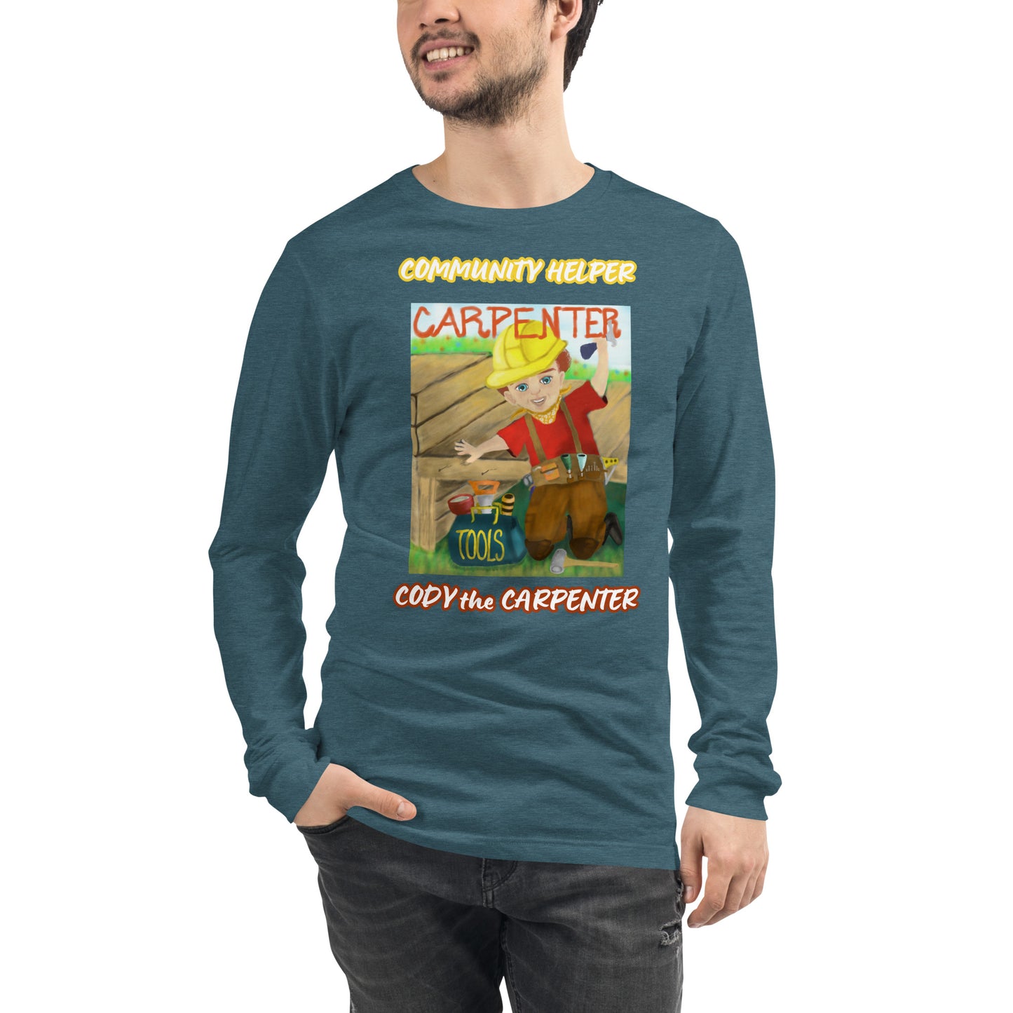 Cody the Carpenter (Community Helper) Unisex Long Sleeve Tee