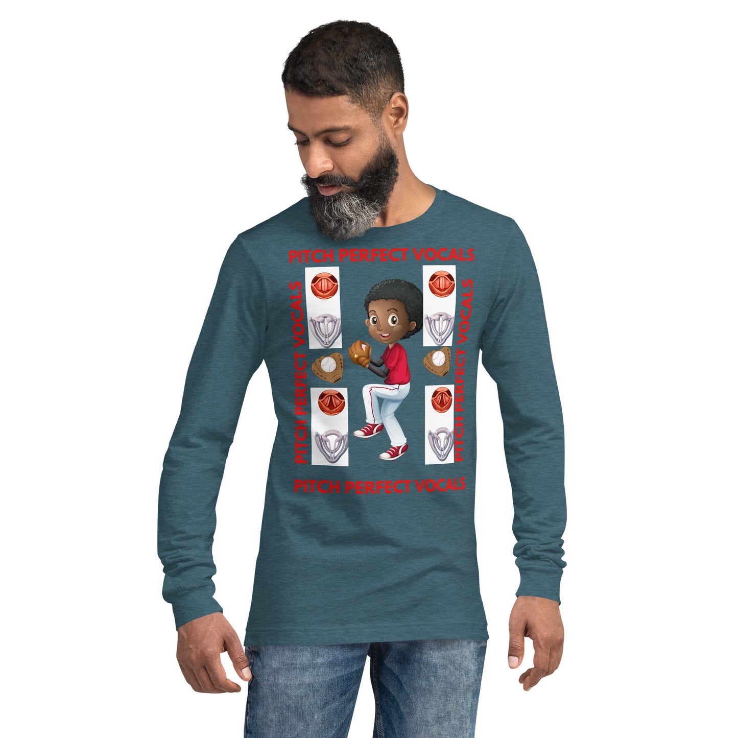 (Ebony) Pitch Perfect Vocals! Unisex Long Sleeve Tee