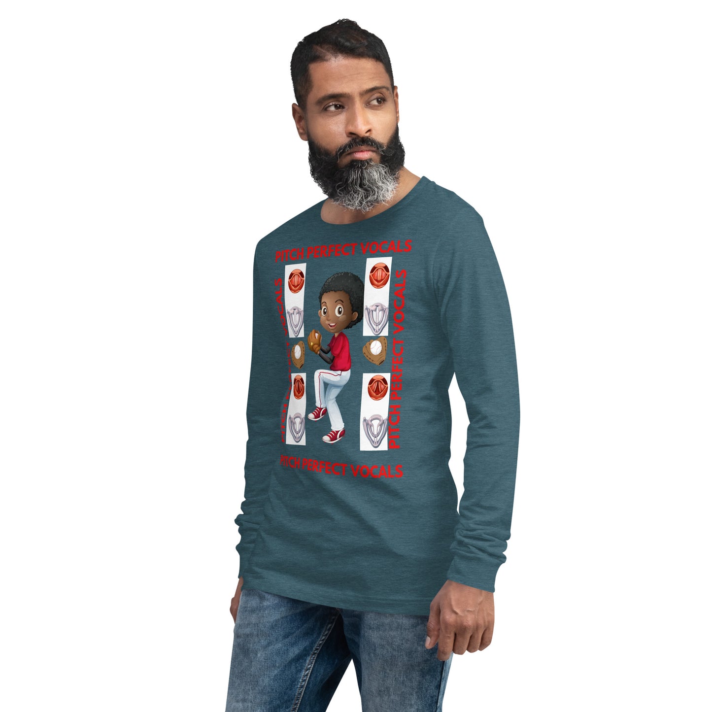 (Ebony) Pitch Perfect Vocals! Unisex Long Sleeve Tee