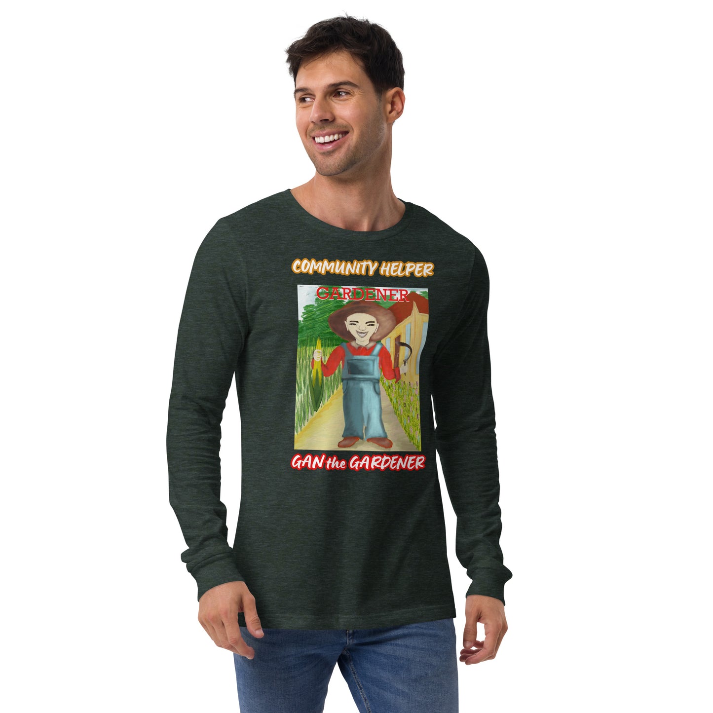 Gan the Gardener (Community Helper) Unisex Long Sleeve Tee