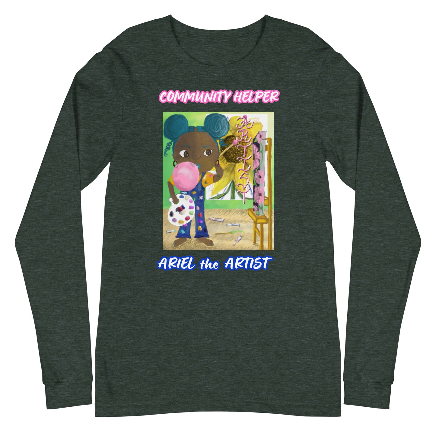 Ariel the Artist (Community Helper) Unisex Long Sleeve Tee
