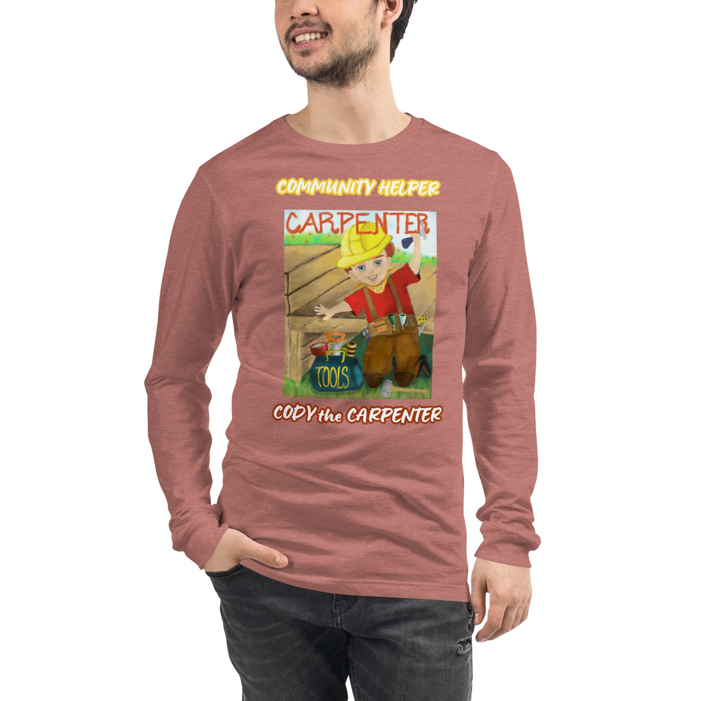 Cody the Carpenter (Community Helper) Unisex Long Sleeve Tee