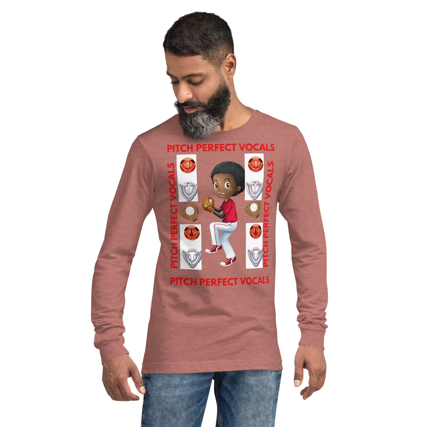 (Ebony) Pitch Perfect Vocals! Unisex Long Sleeve Tee