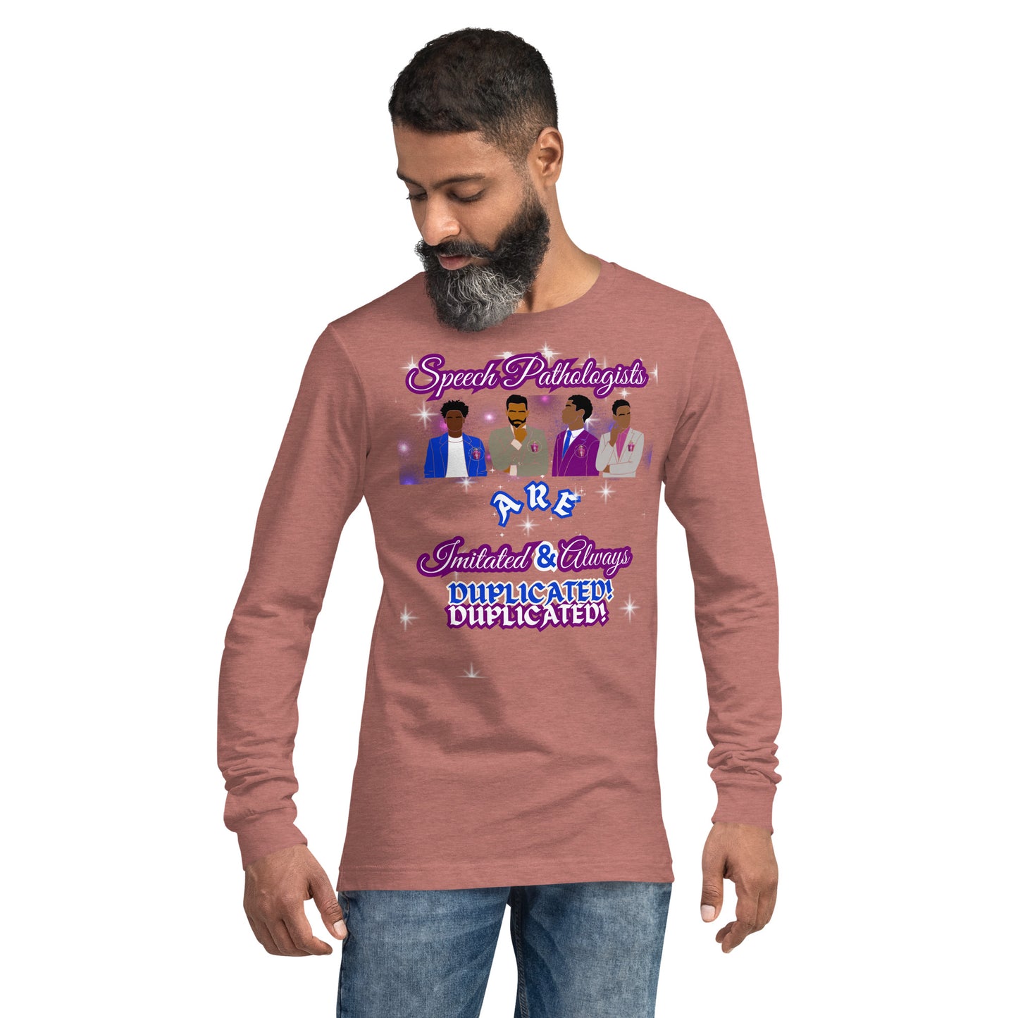 (Ebony Male) Imitated and Always Duplicated! Unisex Long Sleeve Tee