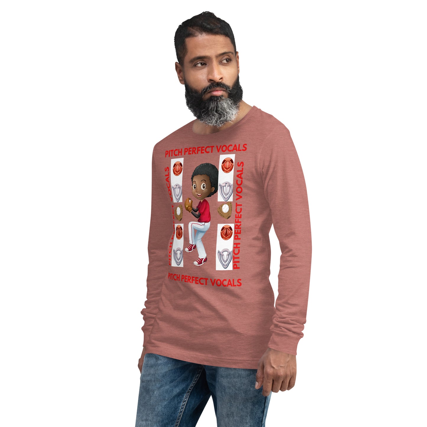 (Ebony) Pitch Perfect Vocals! Unisex Long Sleeve Tee