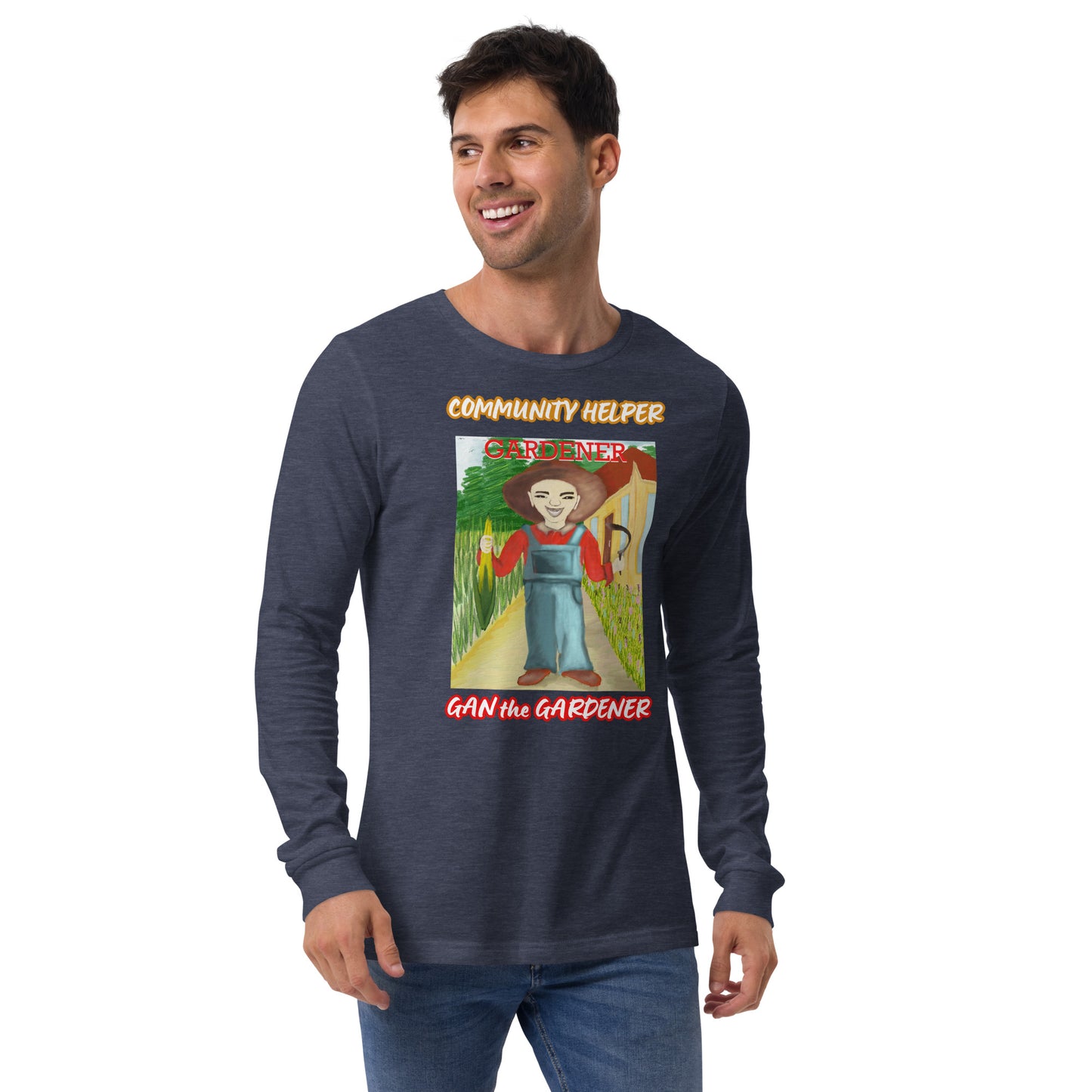 Gan the Gardener (Community Helper) Unisex Long Sleeve Tee