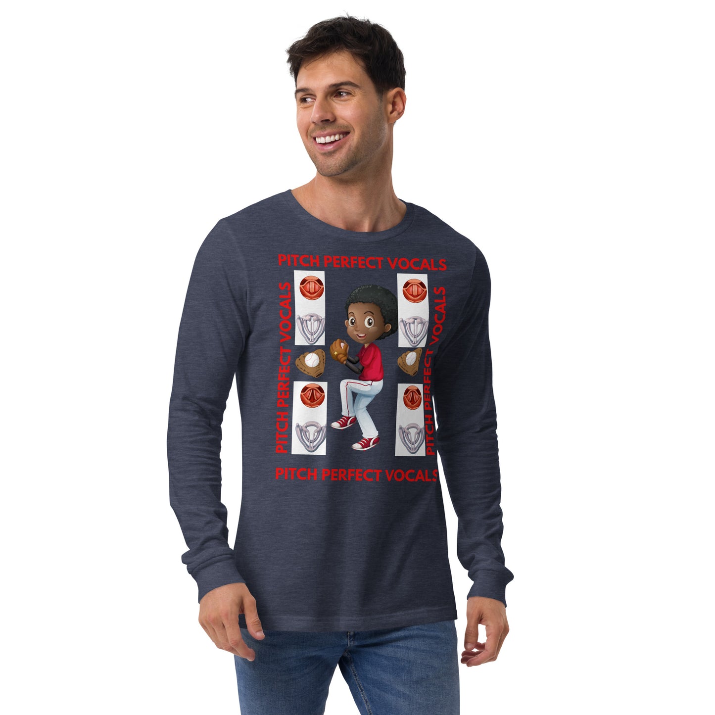 (Ebony) Pitch Perfect Vocals! Unisex Long Sleeve Tee
