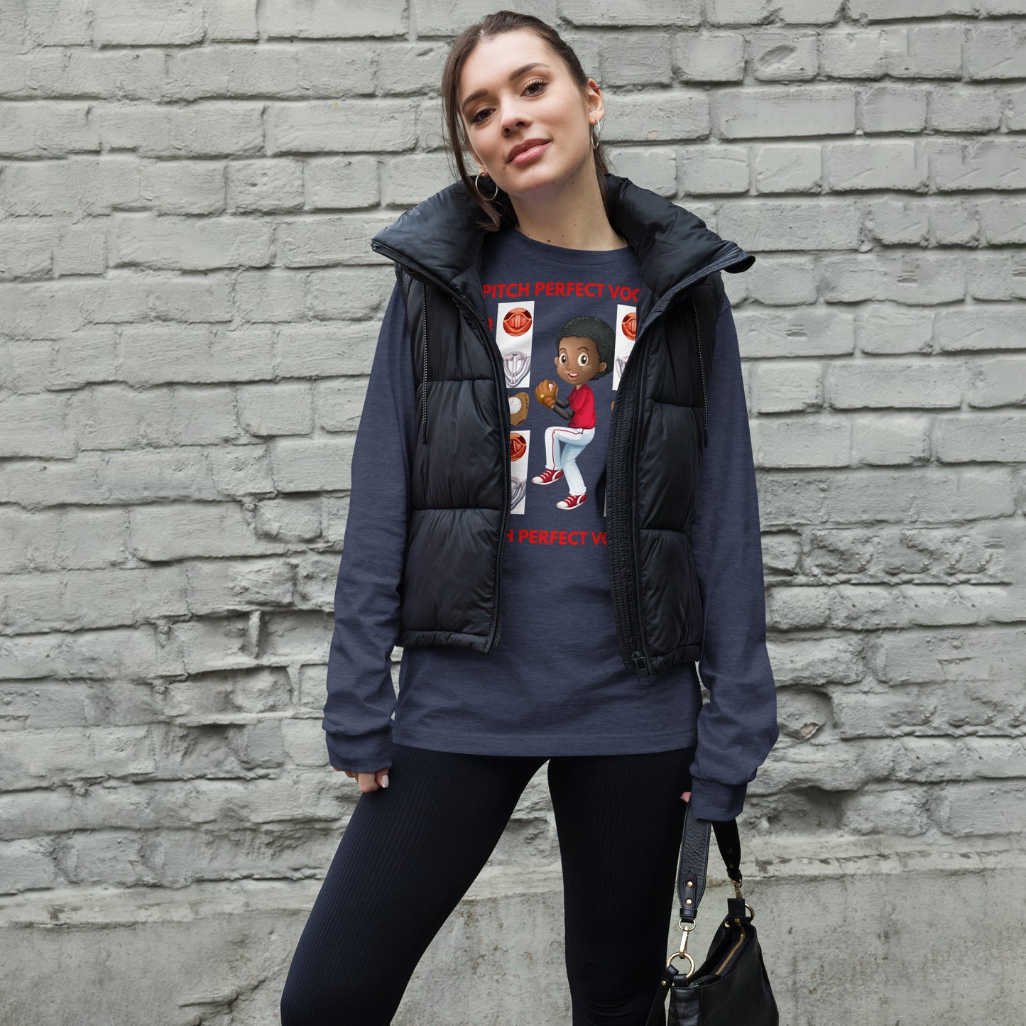 (Ebony) Pitch Perfect Vocals! Unisex Long Sleeve Tee