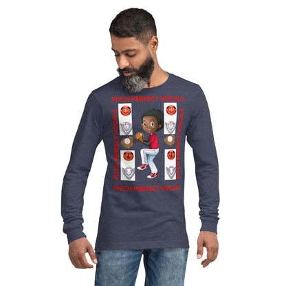 (Ebony) Pitch Perfect Vocals! Unisex Long Sleeve Tee