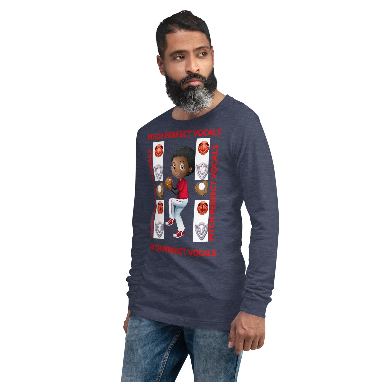 (Ebony) Pitch Perfect Vocals! Unisex Long Sleeve Tee