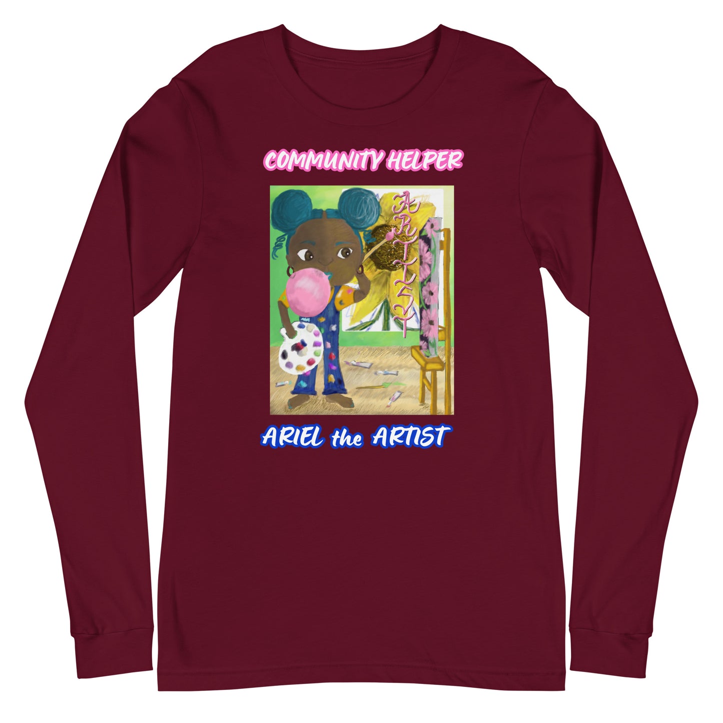 Ariel the Artist (Community Helper) Unisex Long Sleeve Tee