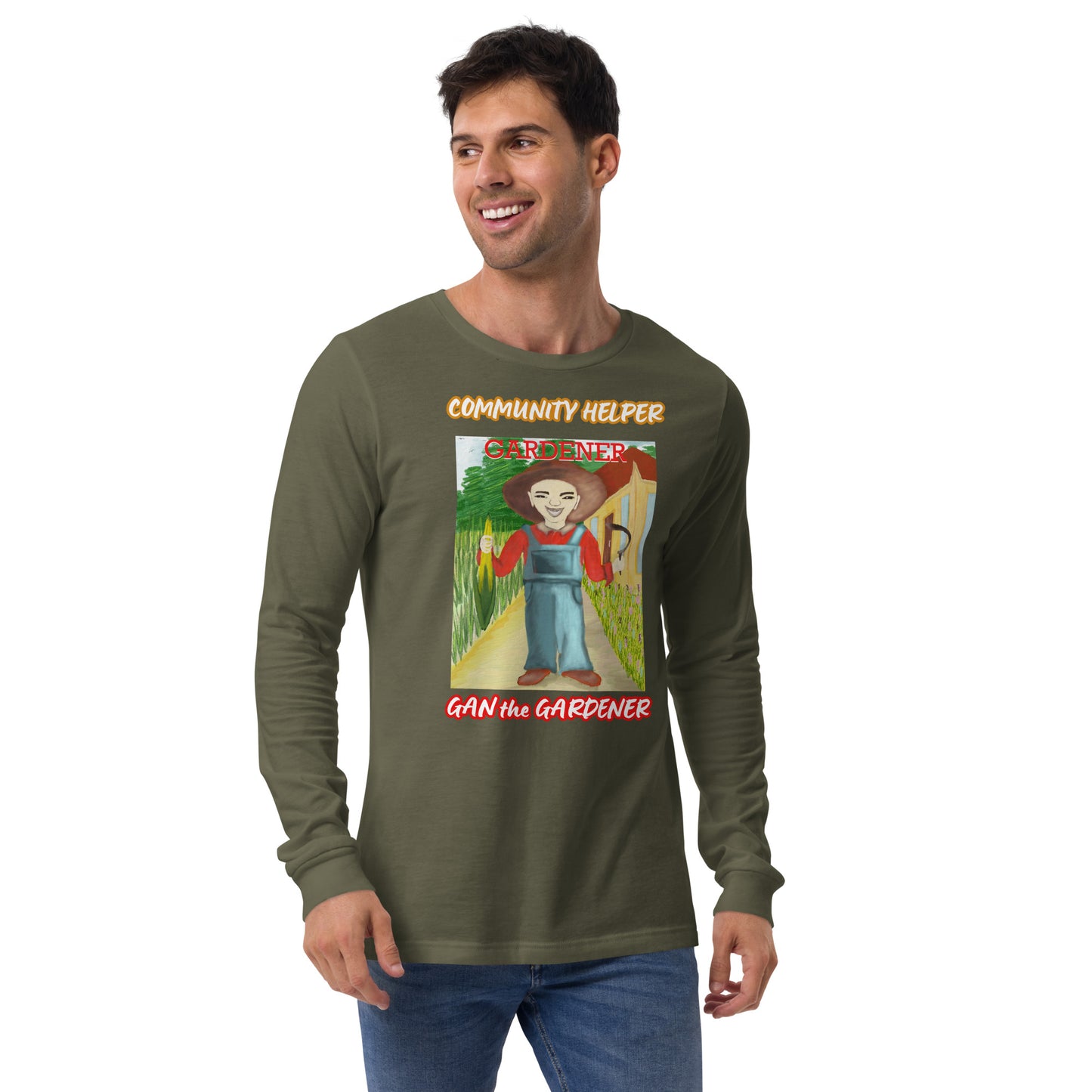 Gan the Gardener (Community Helper) Unisex Long Sleeve Tee