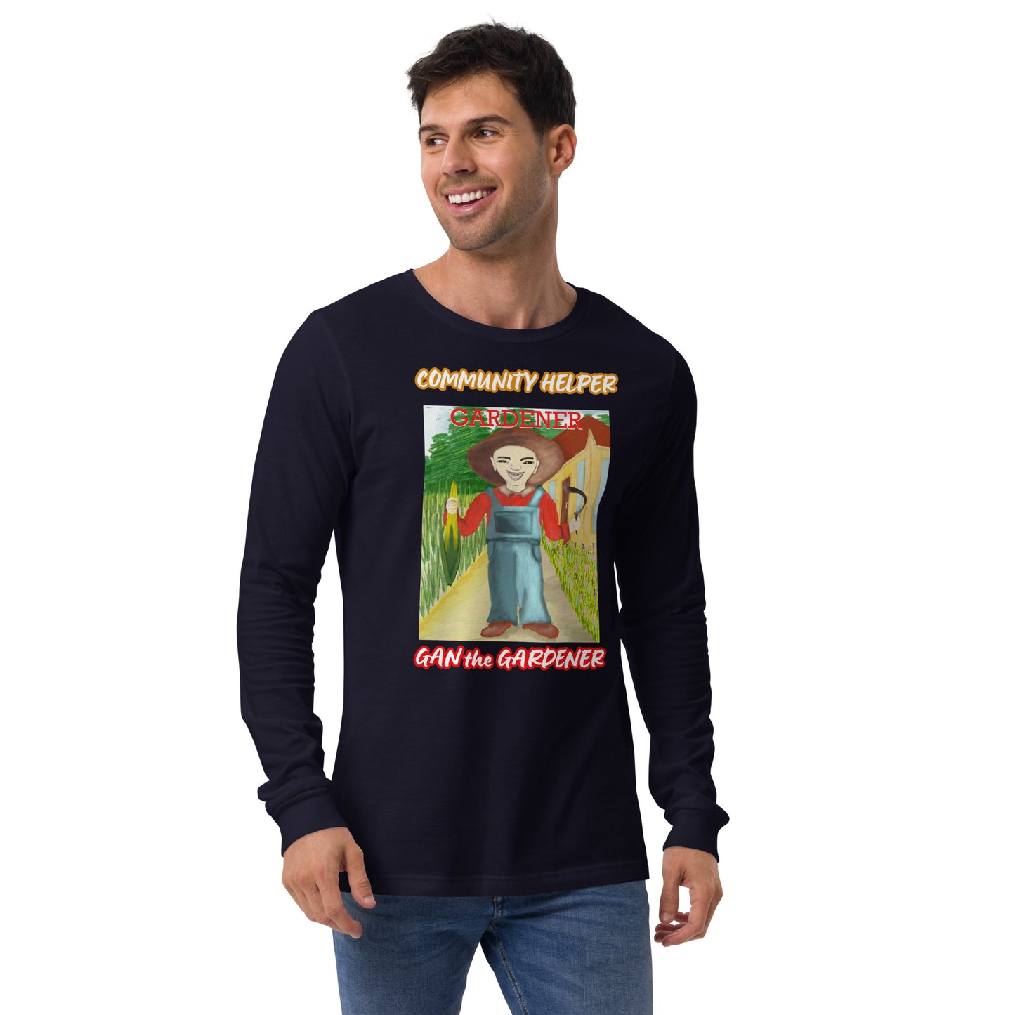 Gan the Gardener (Community Helper) Unisex Long Sleeve Tee