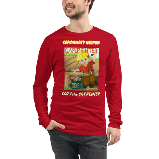 Cody the Carpenter (Community Helper) Unisex Long Sleeve Tee