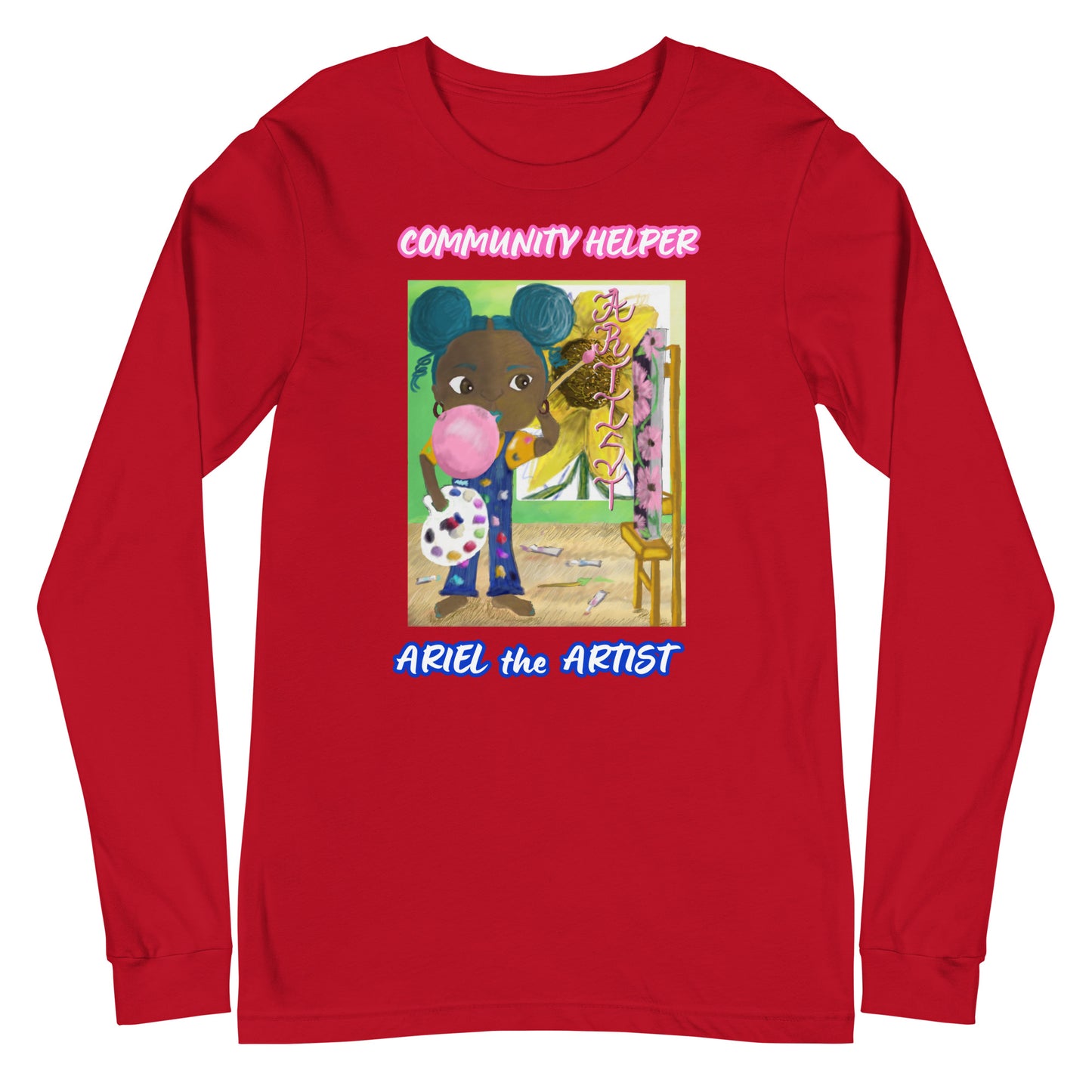Ariel the Artist (Community Helper) Unisex Long Sleeve Tee