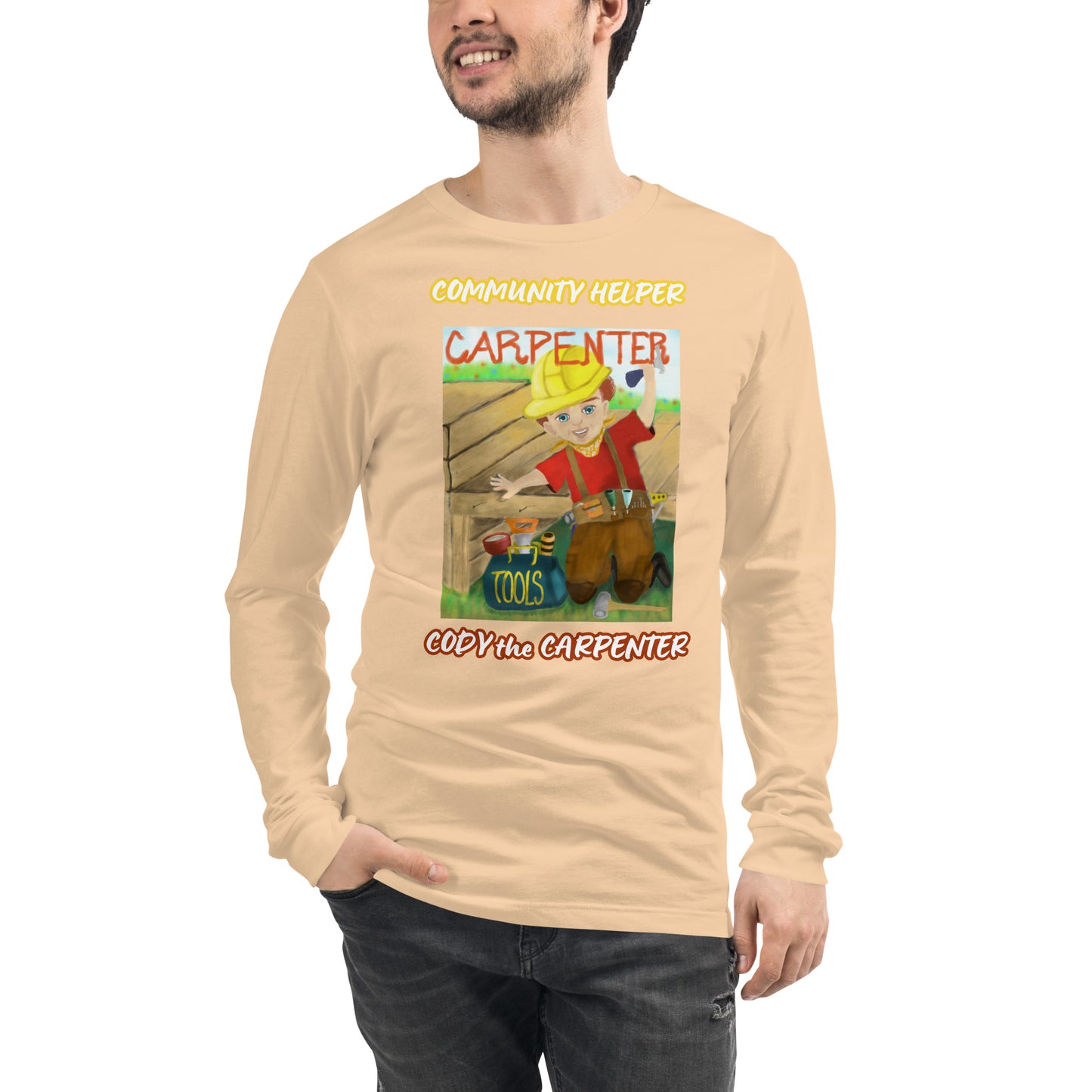 Cody the Carpenter (Community Helper) Unisex Long Sleeve Tee
