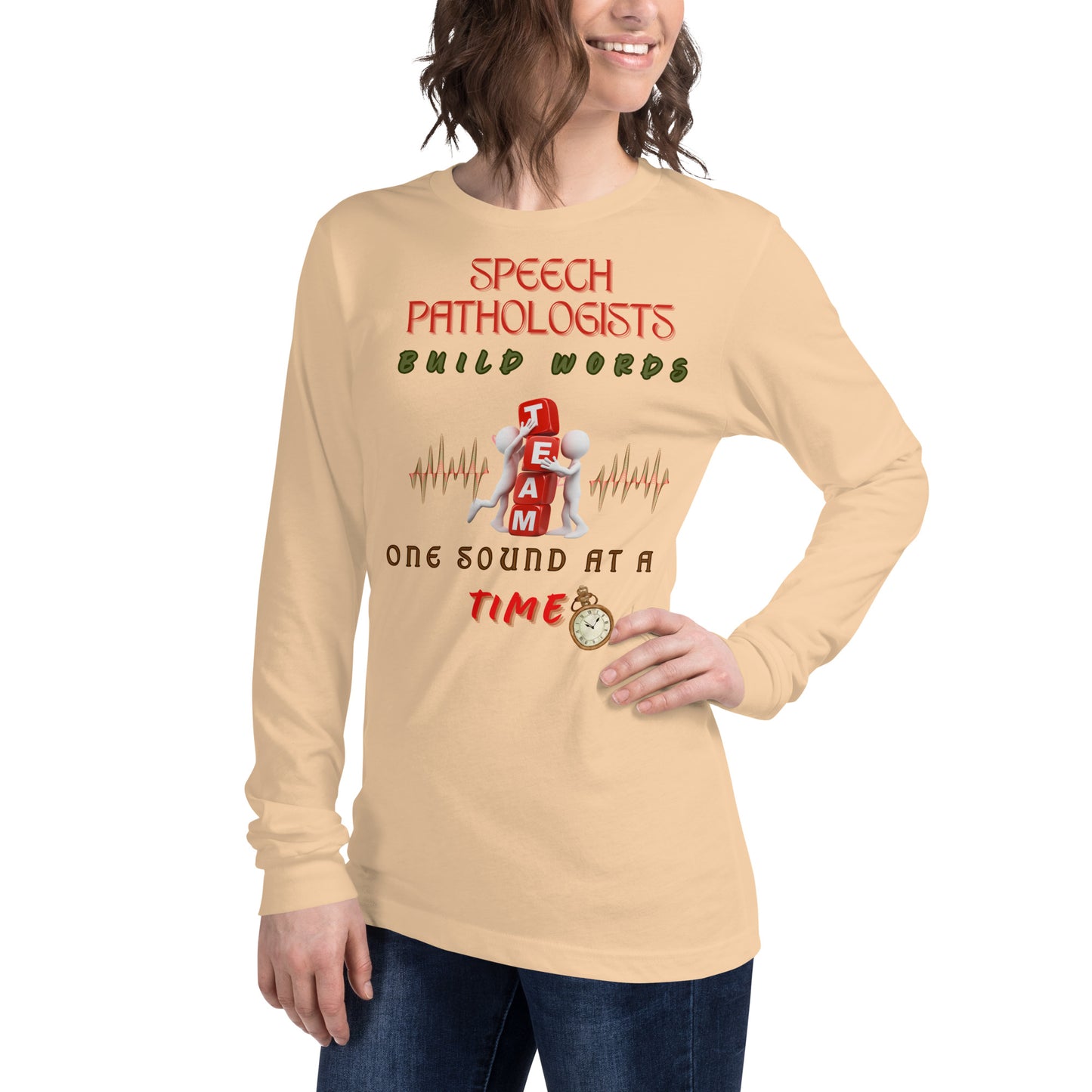 Building Words! Unisex Long Sleeve Tee