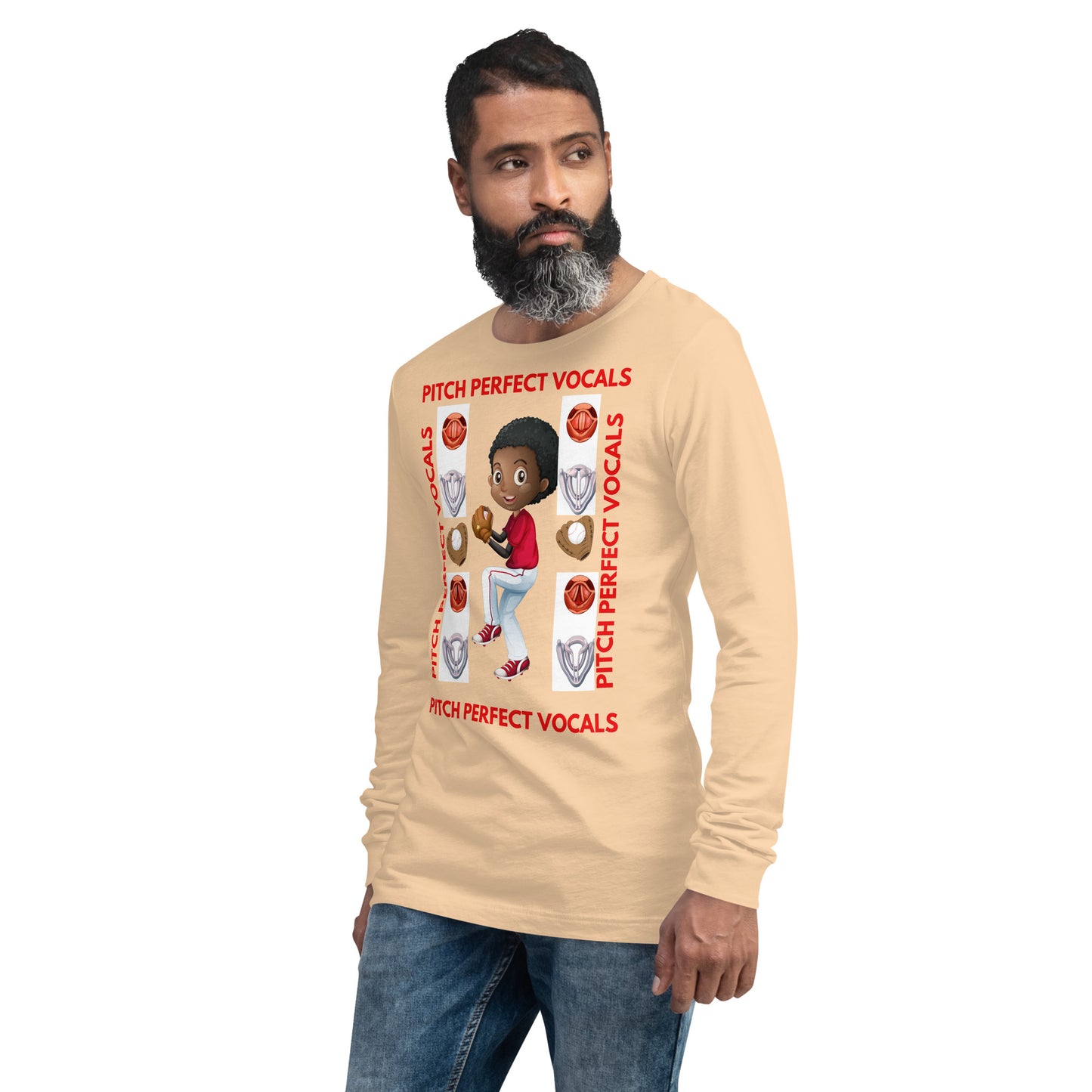 (Ebony) Pitch Perfect Vocals! Unisex Long Sleeve Tee