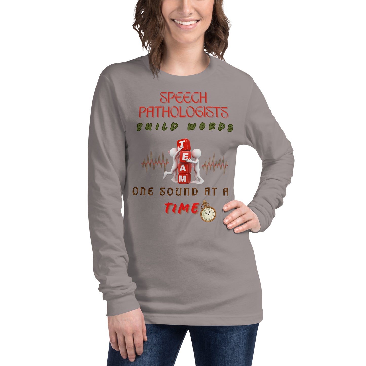 Building Words! Unisex Long Sleeve Tee