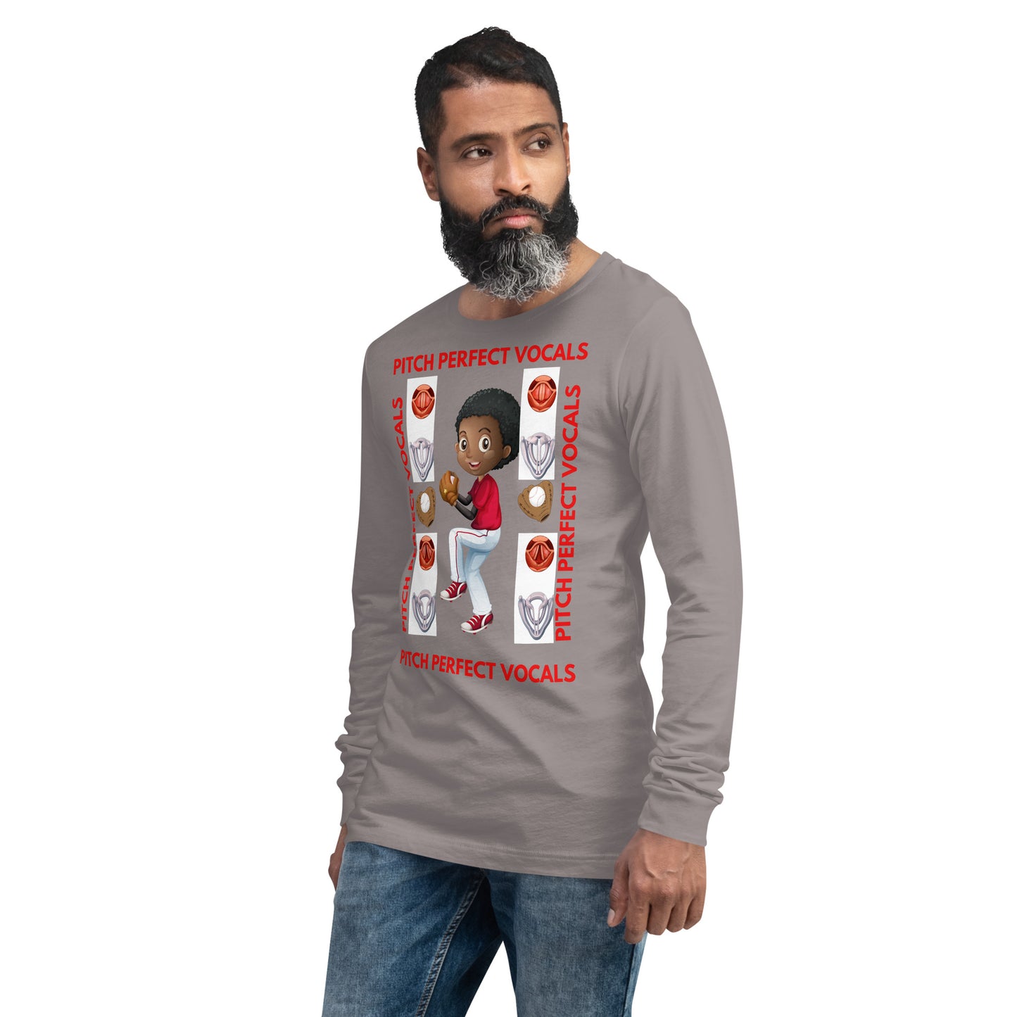 (Ebony) Pitch Perfect Vocals! Unisex Long Sleeve Tee