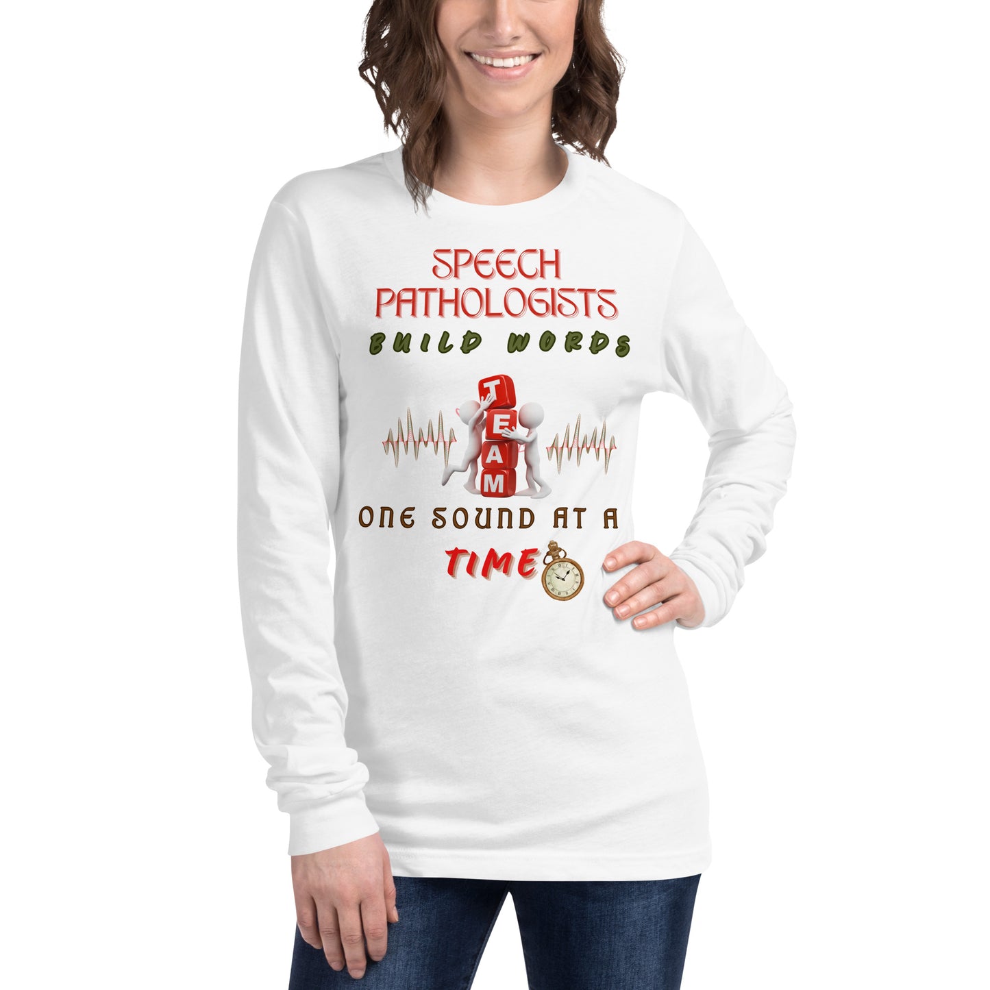 Building Words! Unisex Long Sleeve Tee