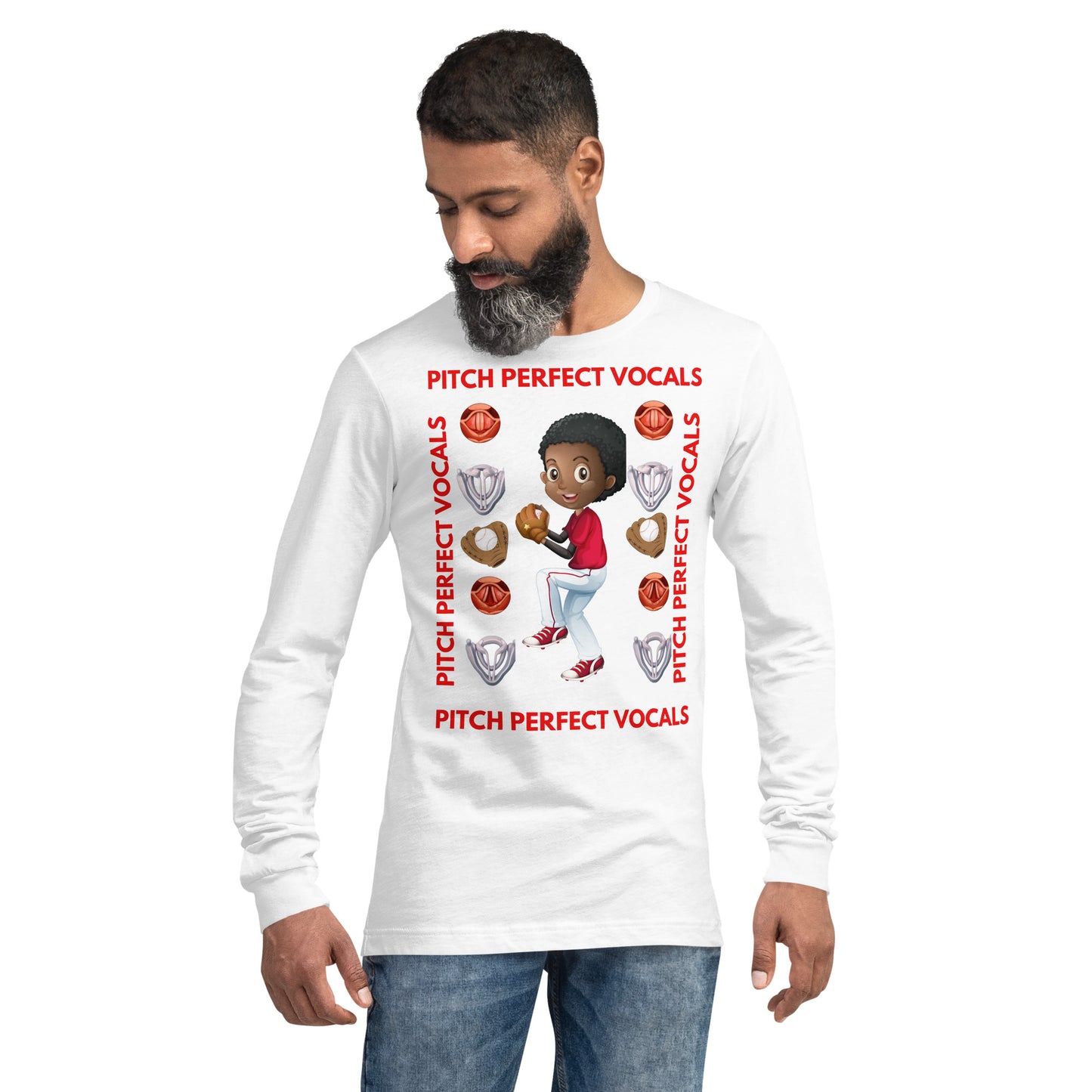 (Ebony) Pitch Perfect Vocals! Unisex Long Sleeve Tee