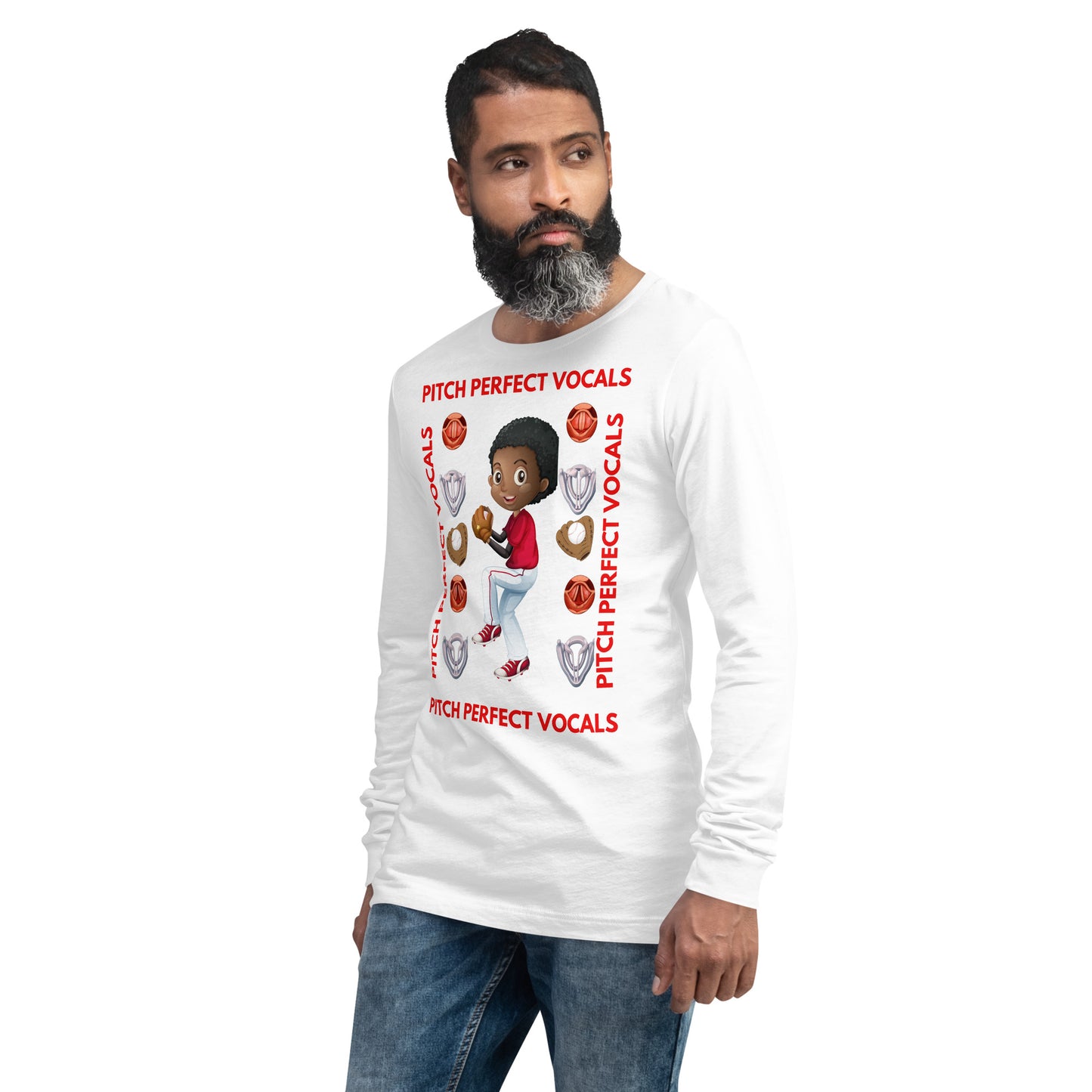 (Ebony) Pitch Perfect Vocals! Unisex Long Sleeve Tee